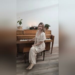 Ivory/gold Evening Gown